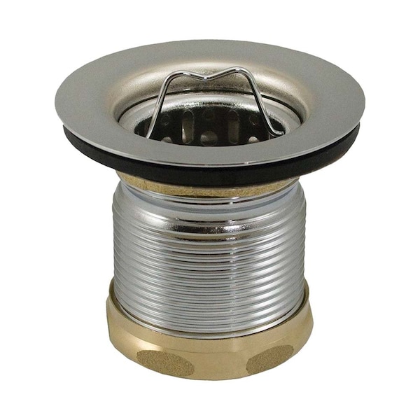 Thrifco Plumbing Jr. Duo Kitchen Sink Basket Strainer Assembly 2-1/2 Inch Deep, 9401800 - main